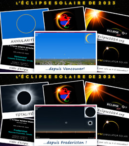 Vidéos du simulateur d'éclipses d'Eclipse2024.org