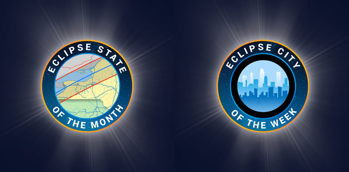 Featured States and Cities for the 2024 Eclipse