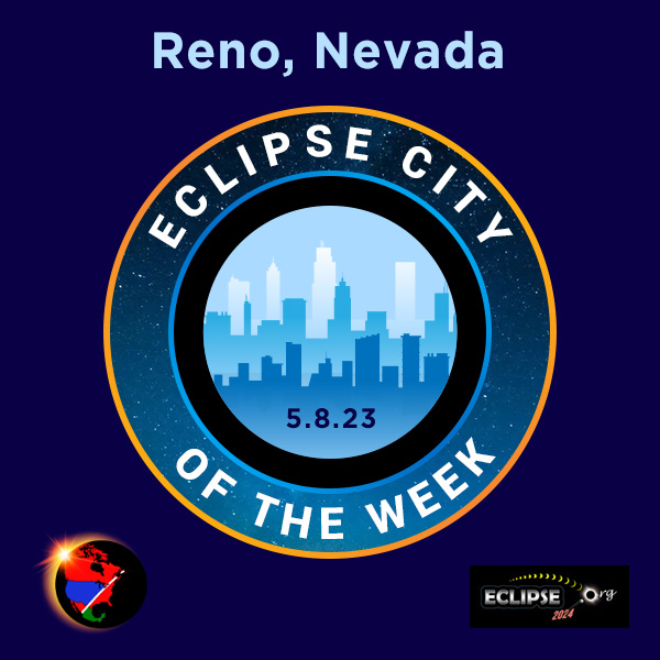Reno, NV ville de la semaine du éclipse de 2023