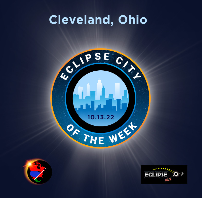 Cleveland OH ville de la semaine du éclipse de 2024