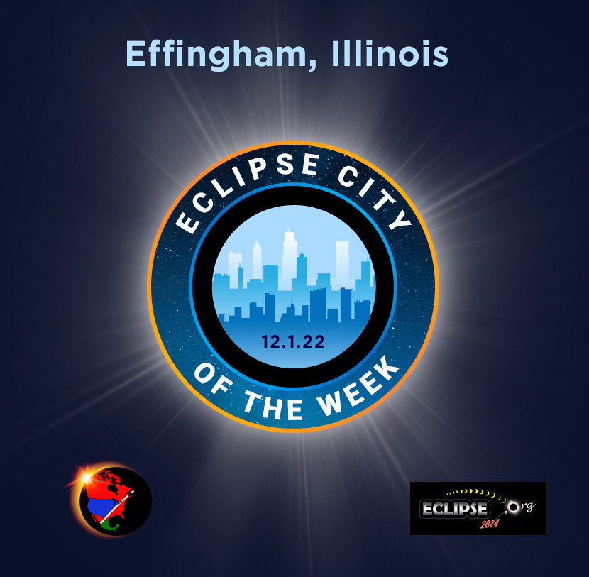 Effingham IL 2024 eclipse city of the week